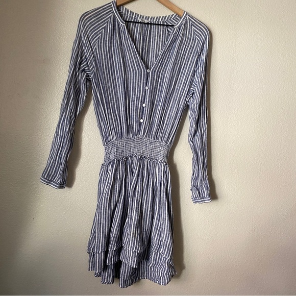 Rails Jasmine Linen Dress in Tibet Stripe small - Picture 2 of 8